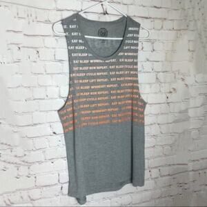 SO Motivational Athletic Sporty Workout Graphic Sleeveless Tee Size XL